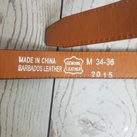 Barbados Genuine Leather belt - Picture 2 of 6